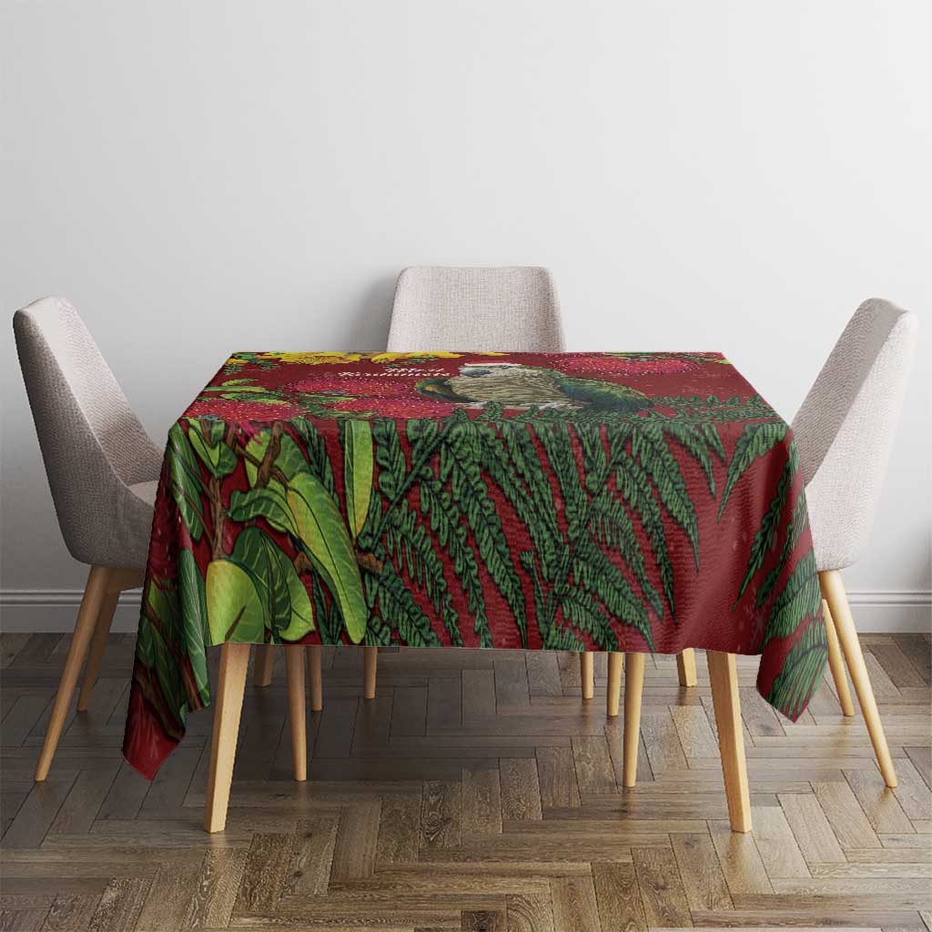 Kakapo Bird New Zealand Tablecloth Floral Christmas LT7 - Polynesian Pride