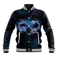 Polynesian Personalized Memorial Baseball Jacket Oceanic Infinity Symbol - Until We Meet Again - Polynesian Pride