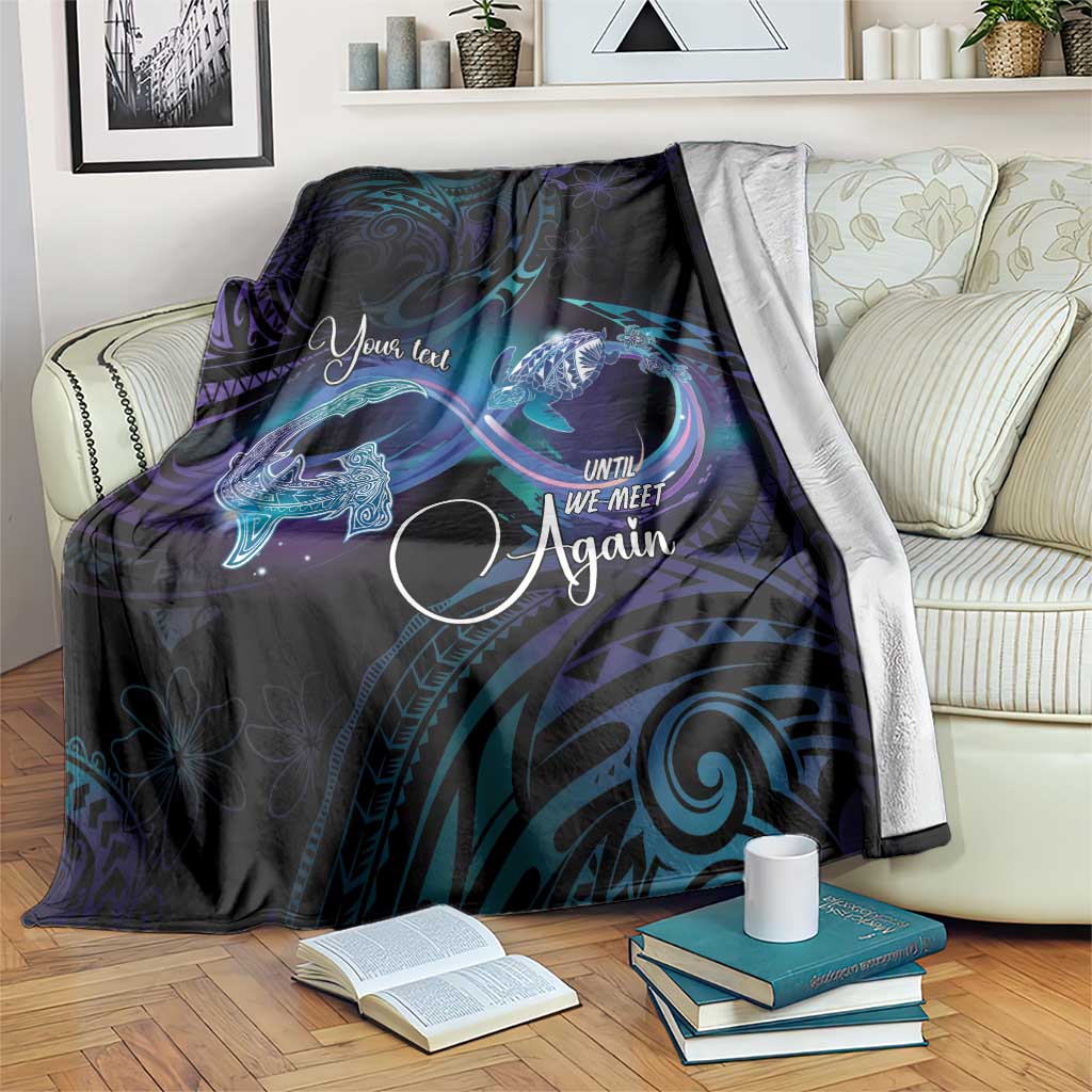 Polynesian Personalized Memorial Blanket Oceanic Infinity Symbol - Until We Meet Again - Polynesian Pride