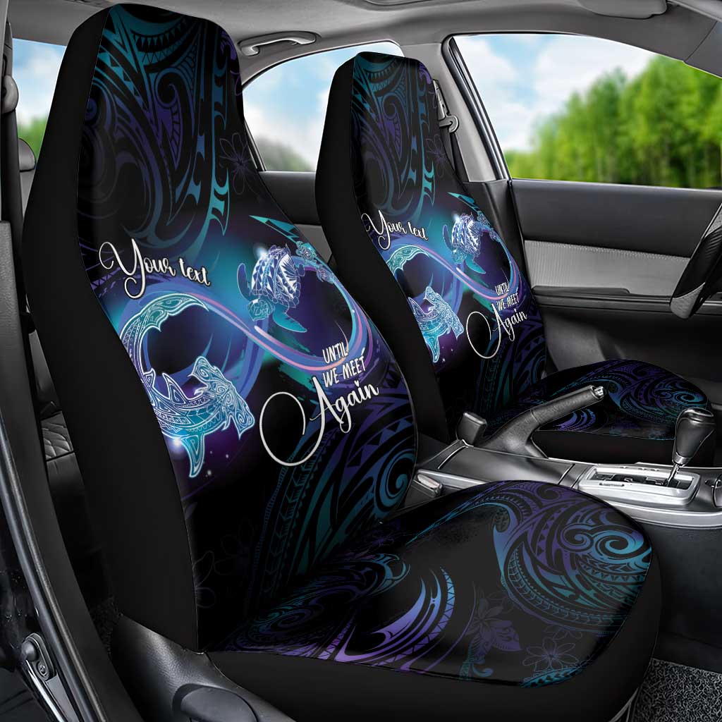 Polynesian Personalized Memorial Car Seat Cover Oceanic Infinity Symbol - Until We Meet Again - Polynesian Pride