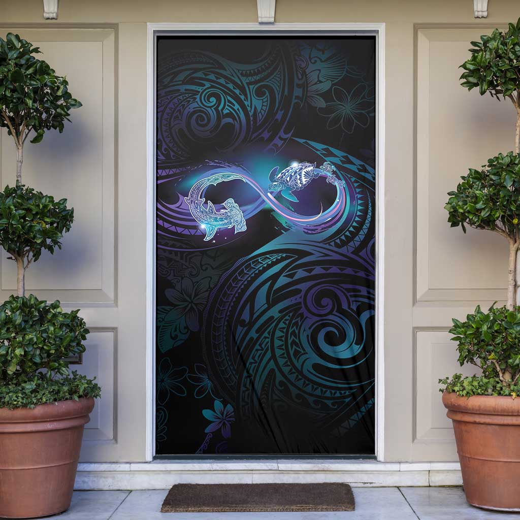 Polynesian Memorial Door Cover Oceanic Infinity Symbol - Until We Meet Again - Polynesian Pride