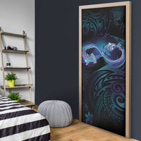 Polynesian Memorial Door Cover Oceanic Infinity Symbol - Until We Meet Again - Polynesian Pride