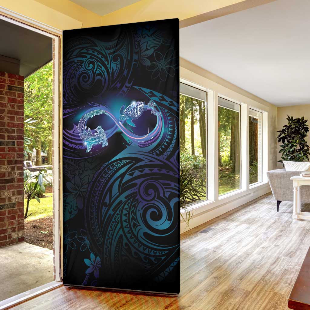Polynesian Memorial Door Cover Oceanic Infinity Symbol - Until We Meet Again - Polynesian Pride