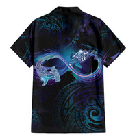 Polynesian Personalized Memorial Family Matching Mermaid Dress and Hawaiian Shirt Oceanic Infinity Symbol - Until We Meet Again - Polynesian Pride