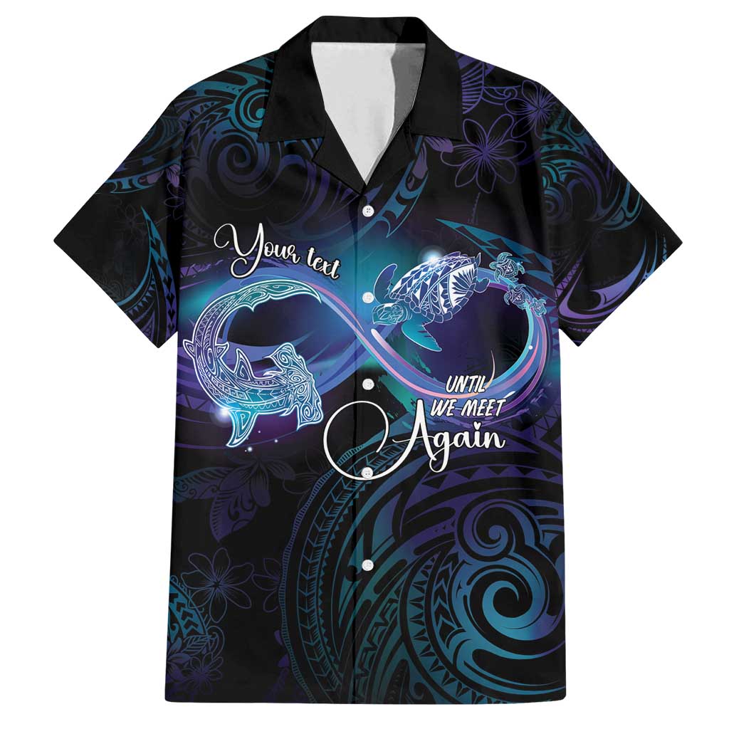 Polynesian Personalized Memorial Family Matching Off Shoulder Maxi Dress and Hawaiian Shirt Oceanic Infinity Symbol - Until We Meet Again - Polynesian Pride