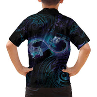 Polynesian Personalized Memorial Family Matching Puletasi and Hawaiian Shirt Oceanic Infinity Symbol - Until We Meet Again - Polynesian Pride