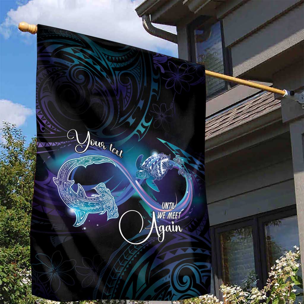 Polynesian Personalized Memorial Garden Flag Oceanic Infinity Symbol - Until We Meet Again LT7 - Polynesian Pride