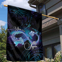 Polynesian Personalized Memorial Garden Flag Oceanic Infinity Symbol - Until We Meet Again LT7 - Polynesian Pride