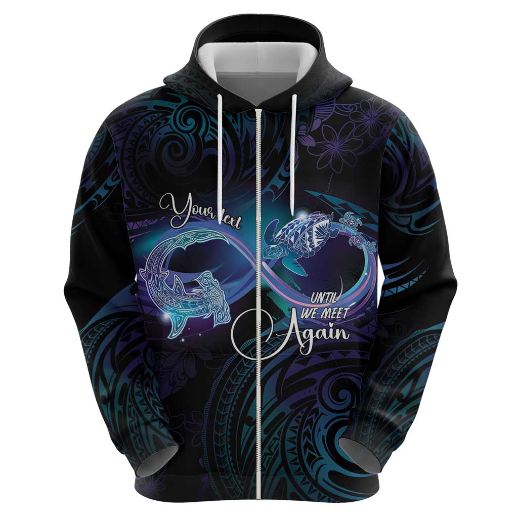Polynesian Personalized Memorial Hoodie Oceanic Infinity Symbol - Until We Meet Again - Polynesian Pride