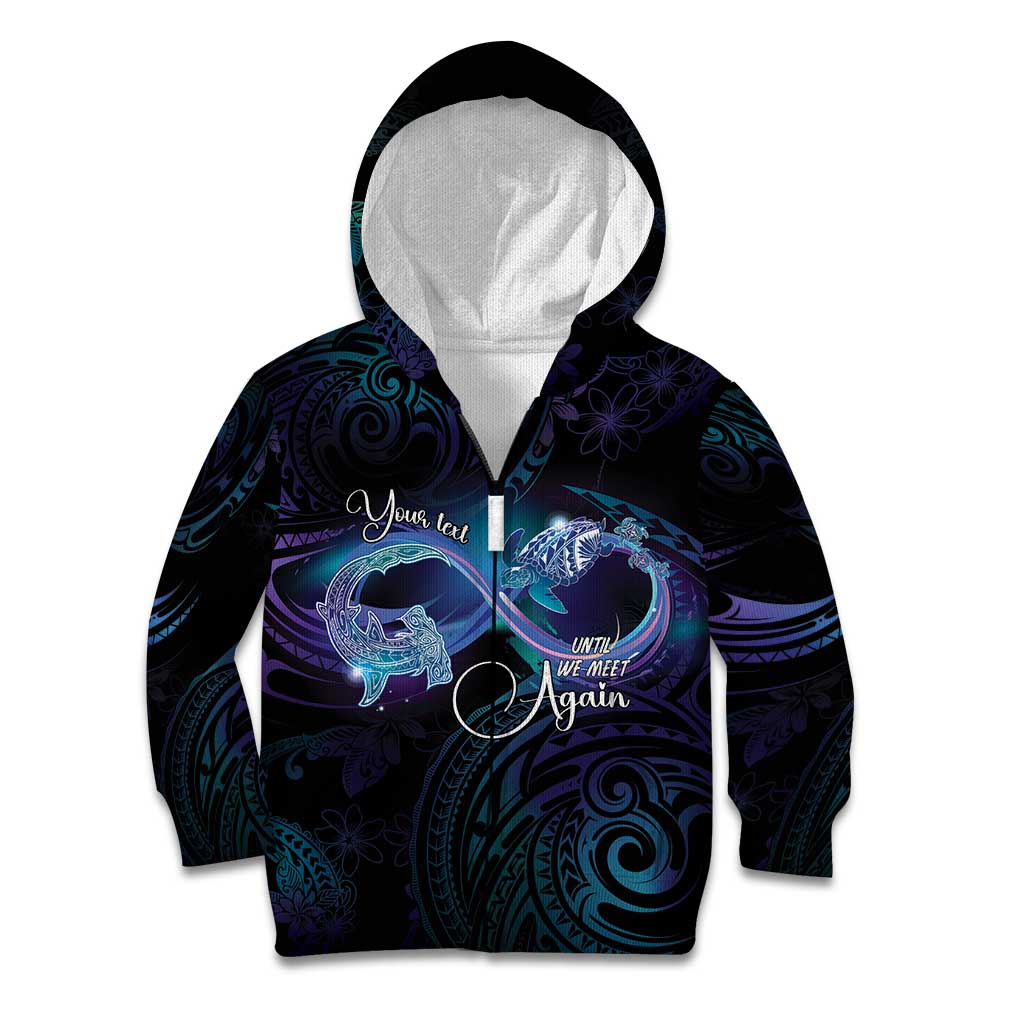 Polynesian Personalized Memorial Kid Hoodie Oceanic Infinity Symbol - Until We Meet Again - Polynesian Pride