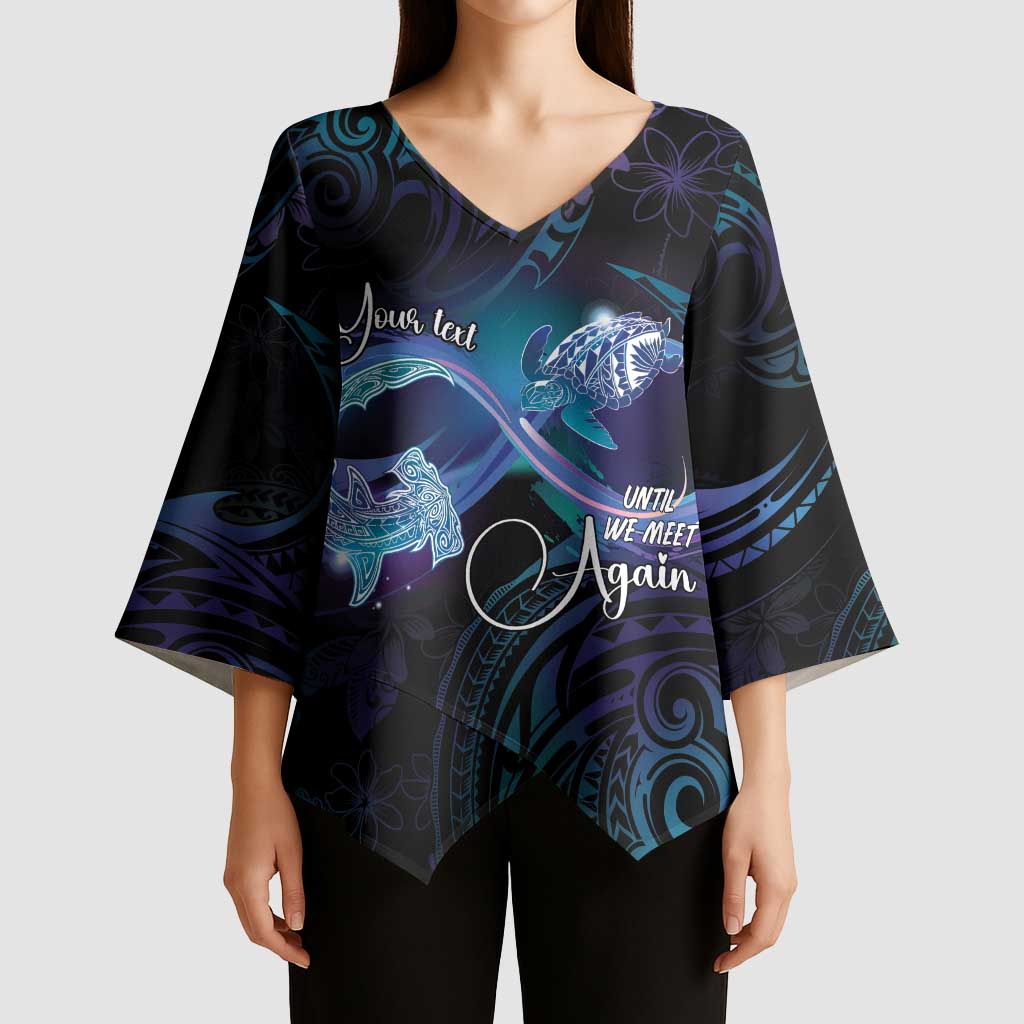 Polynesian Personalized Memorial Kimono Sleeve Blouse Oceanic Infinity Symbol - Until We Meet Again - Polynesian Pride