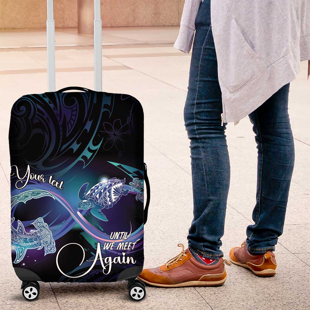 Polynesian Personalized Memorial Luggage Cover Oceanic Infinity Symbol - Until We Meet Again - Polynesian Pride