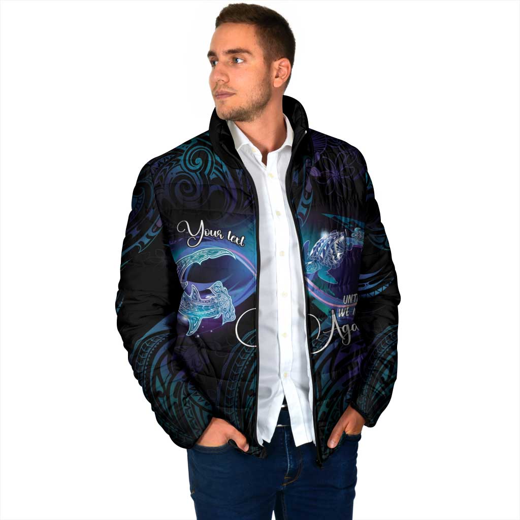 Polynesian Personalized Memorial Padded Jacket Oceanic Infinity Symbol - Until We Meet Again - Polynesian Pride