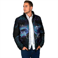 Polynesian Personalized Memorial Padded Jacket Oceanic Infinity Symbol - Until We Meet Again - Polynesian Pride