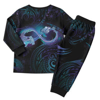 Polynesian Personalized Memorial Christmas Pajama Set Oceanic Infinity Symbol - Until We Meet Again - Polynesian Pride