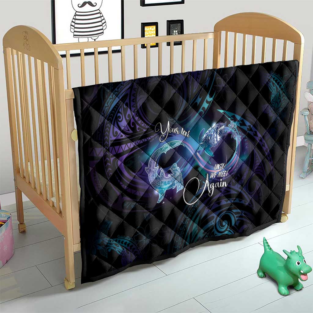 Polynesian Personalized Memorial Quilt Oceanic Infinity Symbol - Until We Meet Again - Polynesian Pride