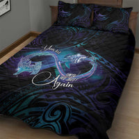 Polynesian Personalized Memorial Quilt Bed Set Oceanic Infinity Symbol - Until We Meet Again - Polynesian Pride