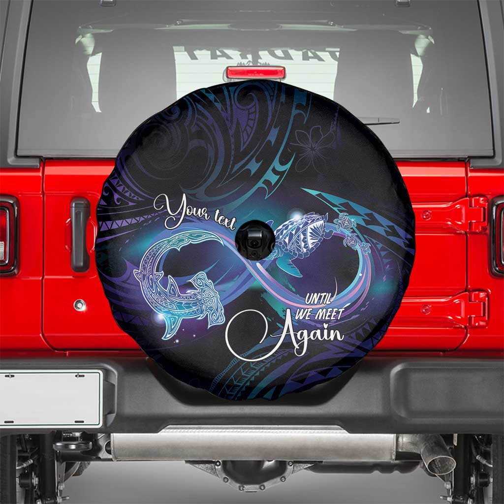 Polynesian Personalized Memorial Spare Tire Cover Oceanic Infinity Symbol - Until We Meet Again - Polynesian Pride