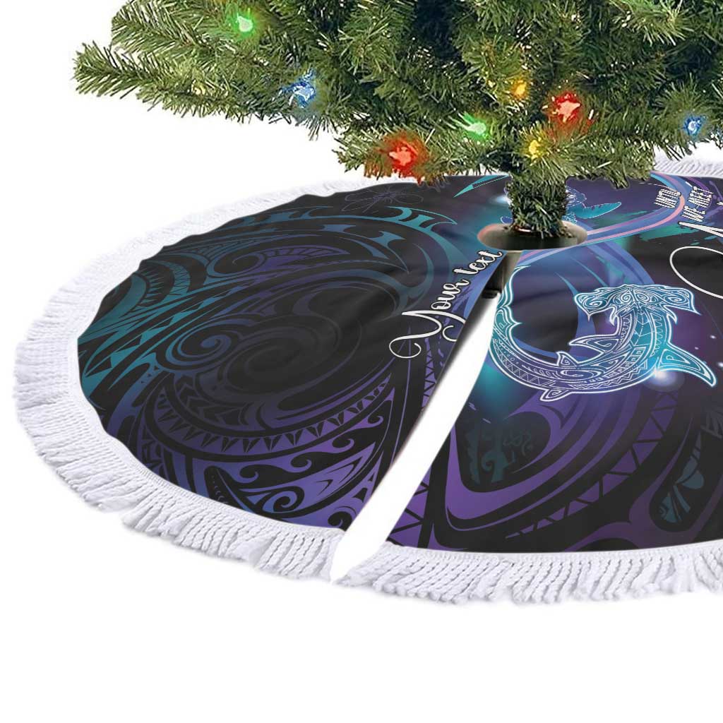 Polynesian Personalized Memorial Tree Skirt Oceanic Infinity Symbol - Until We Meet Again - Polynesian Pride
