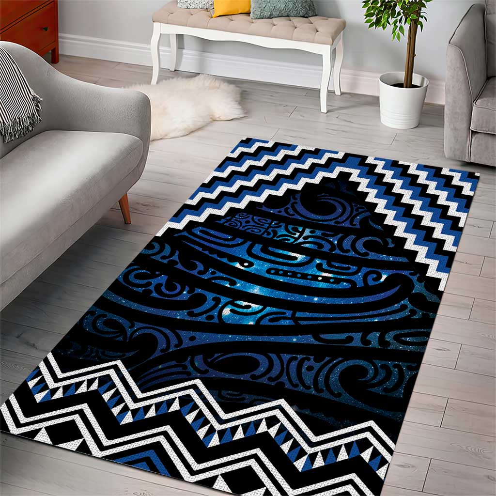 New Zealand Matariki Area Rug Galaxy Styled Taniko LT7 - Polynesian Pride
