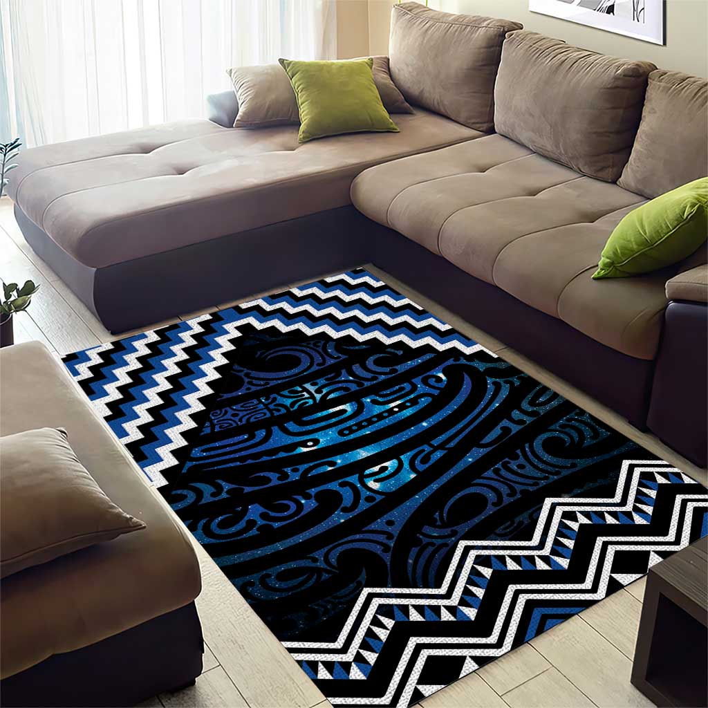 New Zealand Matariki Area Rug Galaxy Styled Taniko LT7 - Polynesian Pride