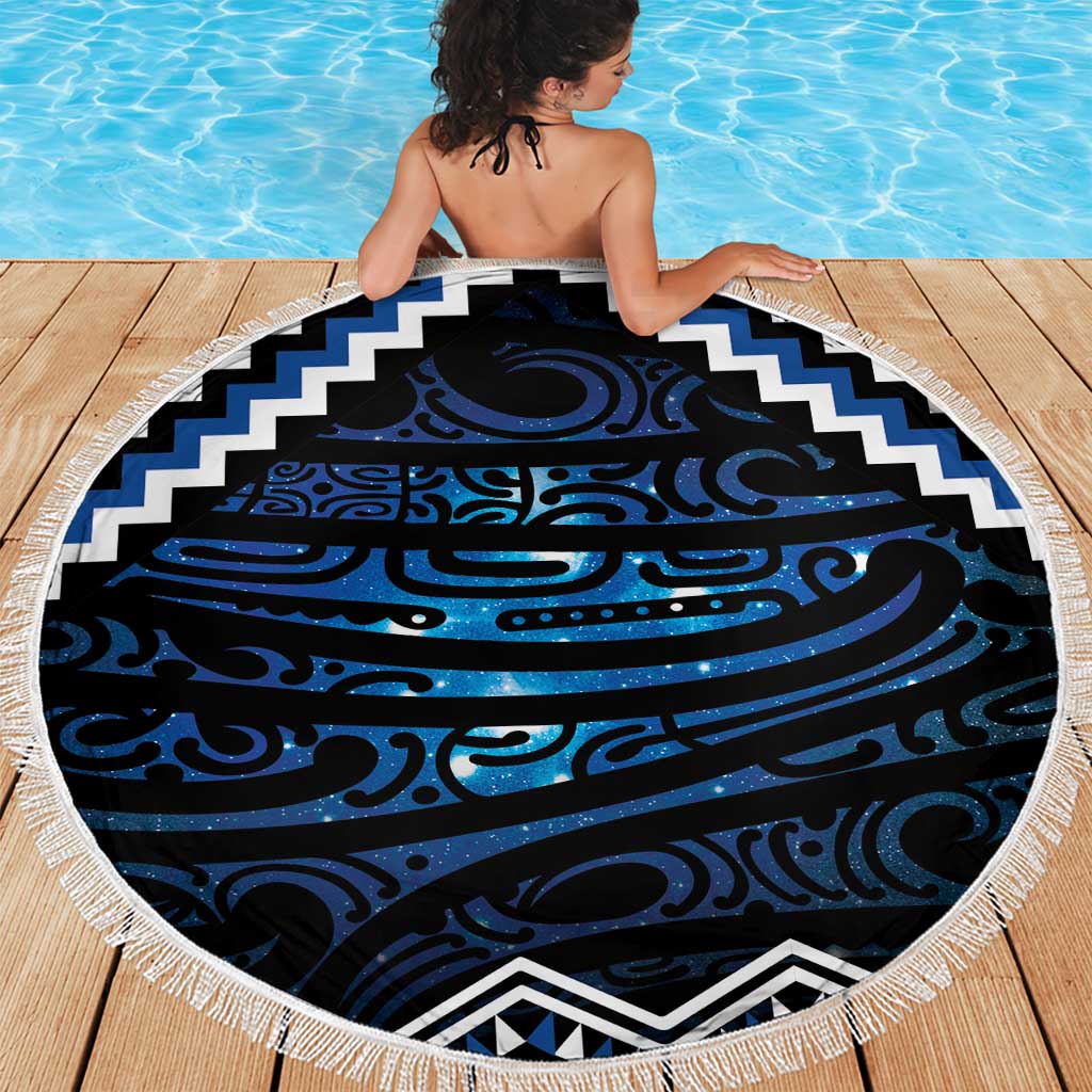 New Zealand Matariki Beach Blanket Galaxy Styled Taniko LT7 - Polynesian Pride