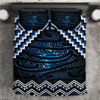New Zealand Matariki Bedding Set Galaxy Styled Taniko LT7 Blue - Polynesian Pride