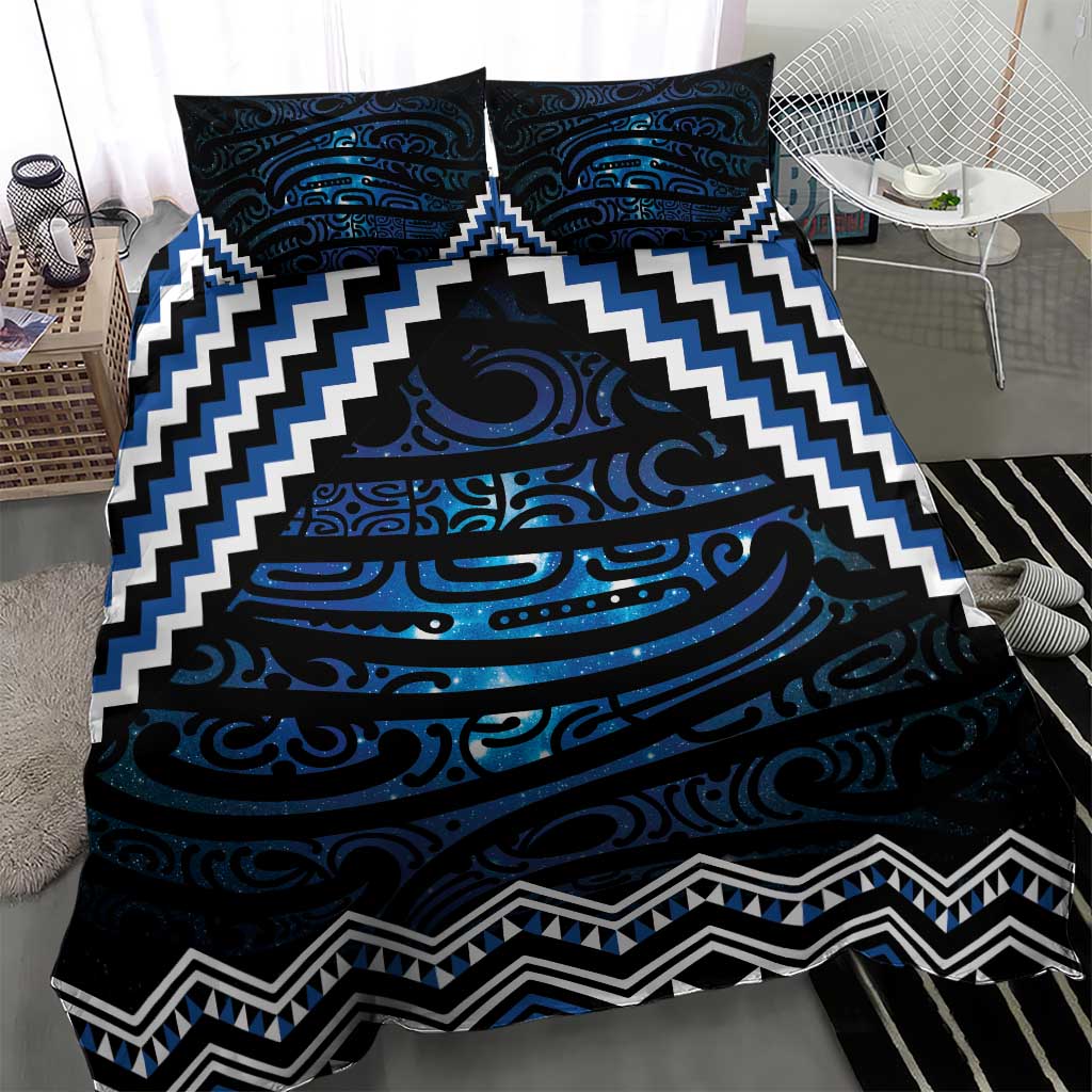 New Zealand Matariki Bedding Set Galaxy Styled Taniko LT7 - Polynesian Pride