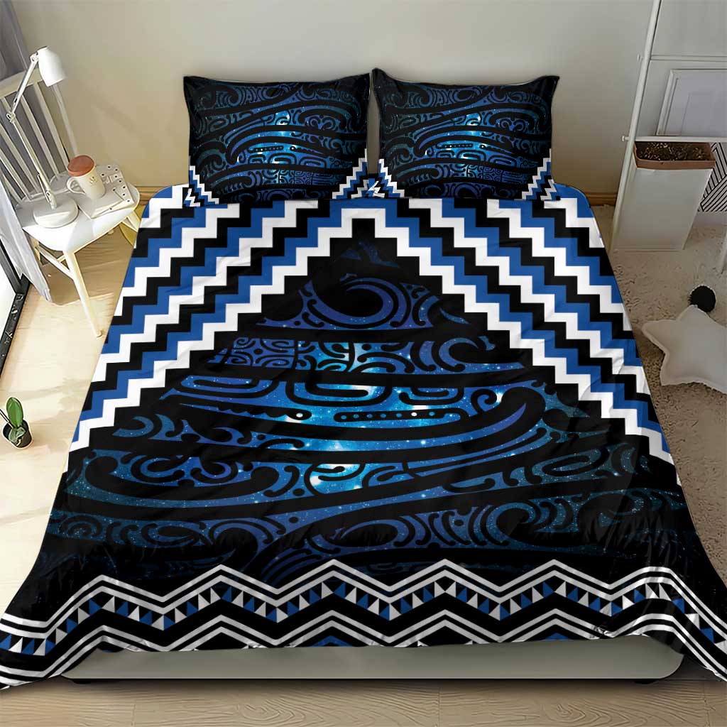 New Zealand Matariki Bedding Set Galaxy Styled Taniko LT7 - Polynesian Pride