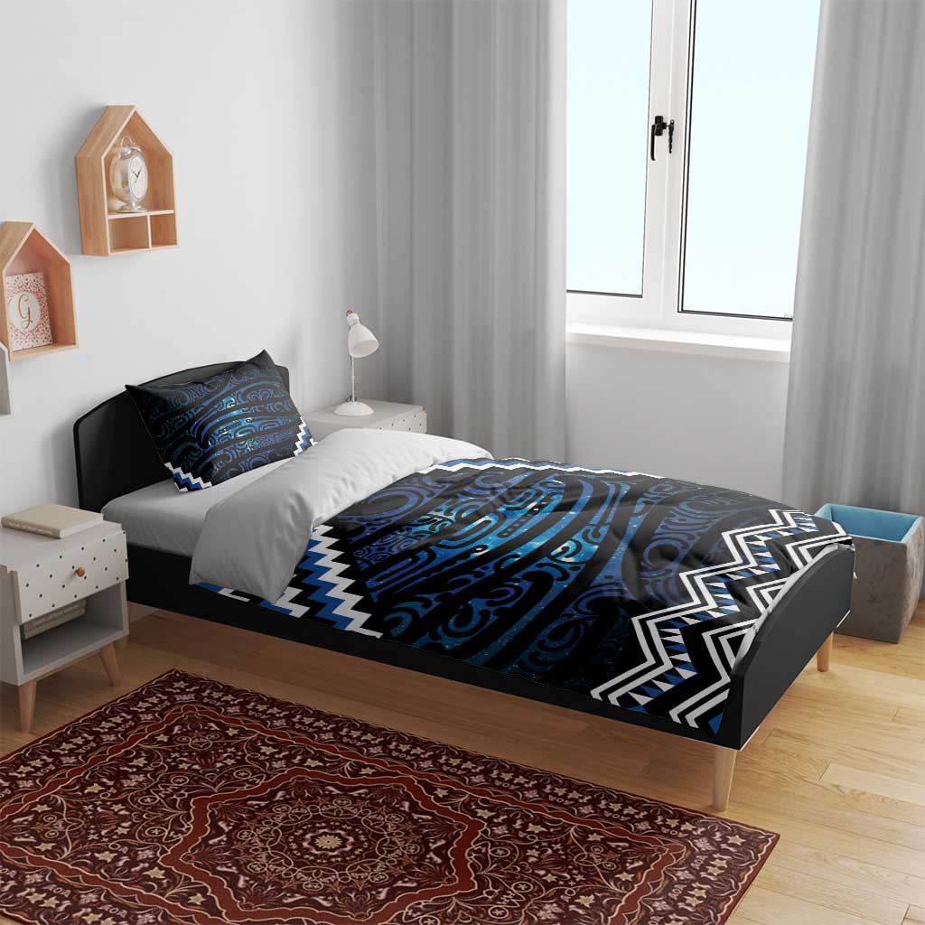 New Zealand Matariki Bedding Set Galaxy Styled Taniko LT7 - Polynesian Pride
