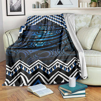 New Zealand Matariki Blanket Galaxy Styled Taniko LT7 Blue - Polynesian Pride