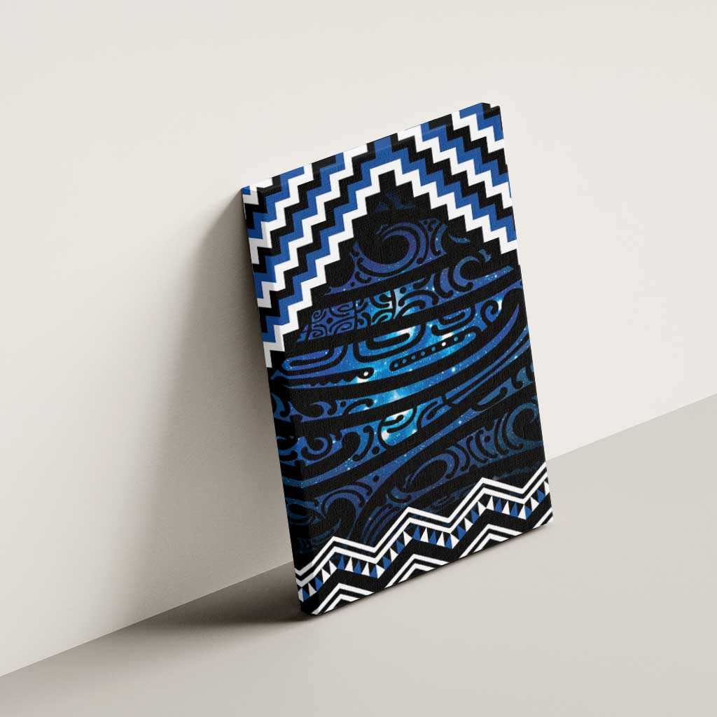 New Zealand Matariki Canvas Wall Art Galaxy Styled Taniko LT7 - Polynesian Pride