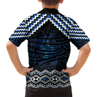 New Zealand Matariki Family Matching Puletasi and Hawaiian Shirt Galaxy Styled Taniko