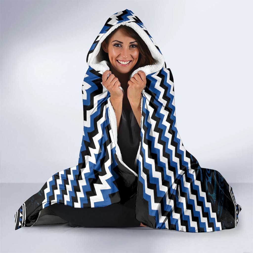 New Zealand Matariki Hooded Blanket Galaxy Styled Taniko LT7 - Polynesian Pride
