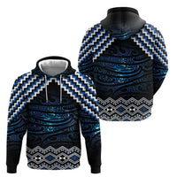 New Zealand Matariki Hoodie Galaxy Styled Taniko LT7 - Polynesian Pride