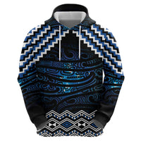 New Zealand Matariki Hoodie Galaxy Styled Taniko LT7 - Polynesian Pride