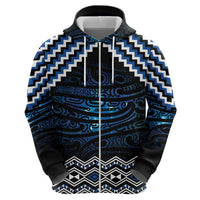 New Zealand Matariki Hoodie Galaxy Styled Taniko LT7 - Polynesian Pride