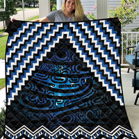 New Zealand Matariki Quilt Galaxy Styled Taniko LT7 Blue - Polynesian Pride