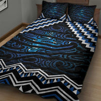 New Zealand Matariki Quilt Bed Set Galaxy Styled Taniko LT7 - Polynesian Pride