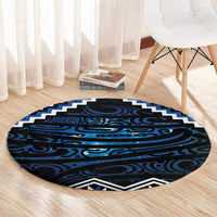 New Zealand Matariki Round Carpet Galaxy Styled Taniko LT7 - Polynesian Pride