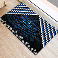 New Zealand Matariki Rubber Doormat Galaxy Styled Taniko LT7 - Polynesian Pride