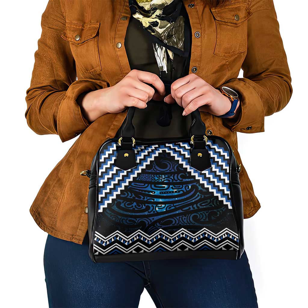 New Zealand Matariki Shoulder Handbag Galaxy Styled Taniko