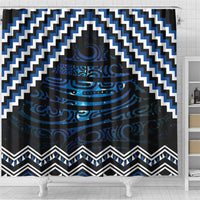 New Zealand Matariki Shower Curtain Galaxy Styled Taniko LT7 - Polynesian Pride