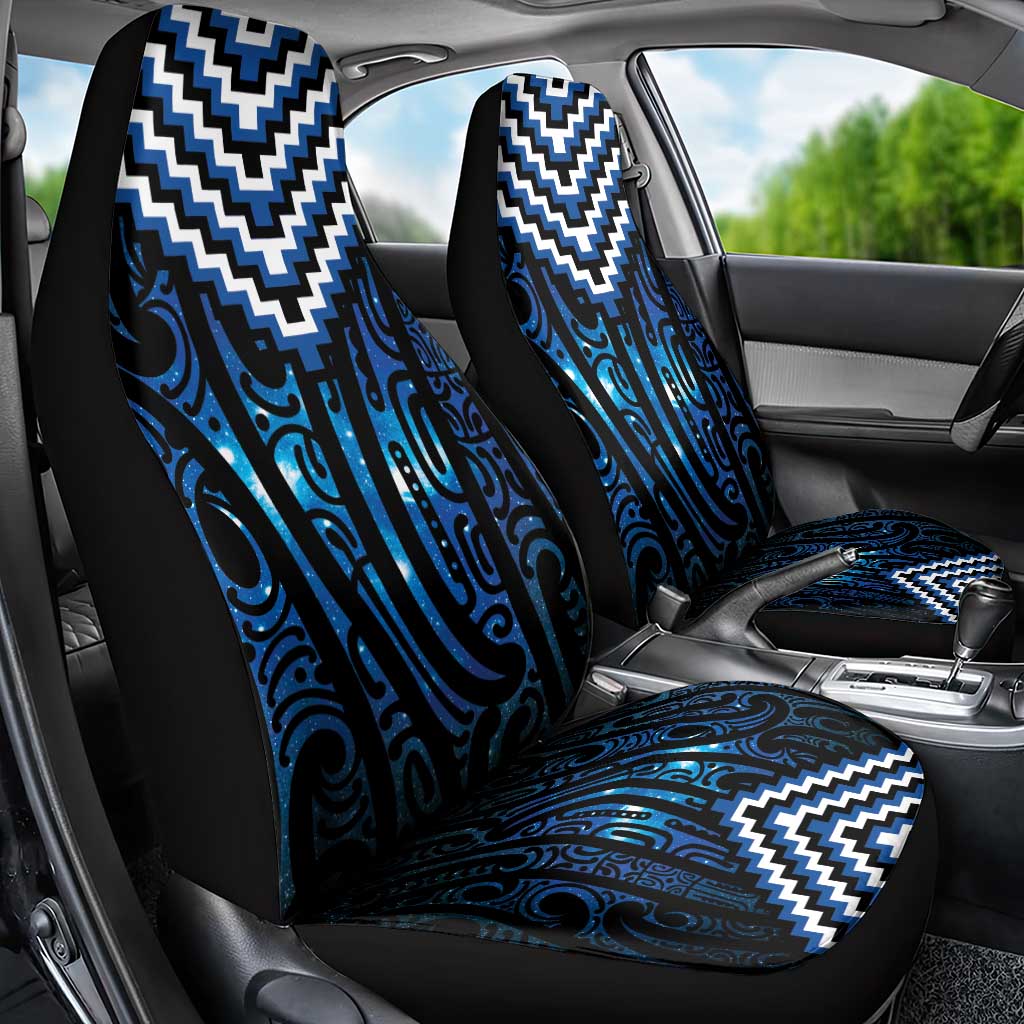 New Zealand Matariki Car Seat Cover Galaxy Poutama Motifs LT7 - Polynesian Pride