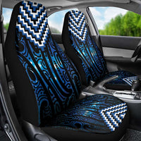 New Zealand Matariki Car Seat Cover Galaxy Poutama Motifs LT7 - Polynesian Pride