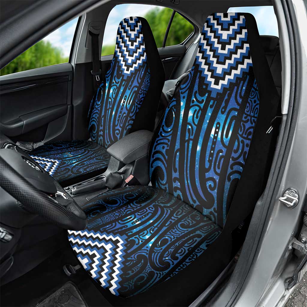 New Zealand Matariki Car Seat Cover Galaxy Poutama Motifs LT7 - Polynesian Pride