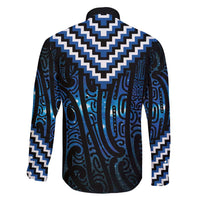 New Zealand Matariki Family Matching Short Sleeve Bodycon Dress and Hawaiian Shirt Galaxy Poutama Motifs LT7 - Polynesian Pride