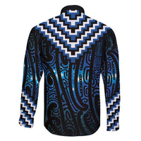 New Zealand Matariki Family Matching Tank Maxi Dress and Hawaiian Shirt Galaxy Poutama Motifs LT7 - Polynesian Pride