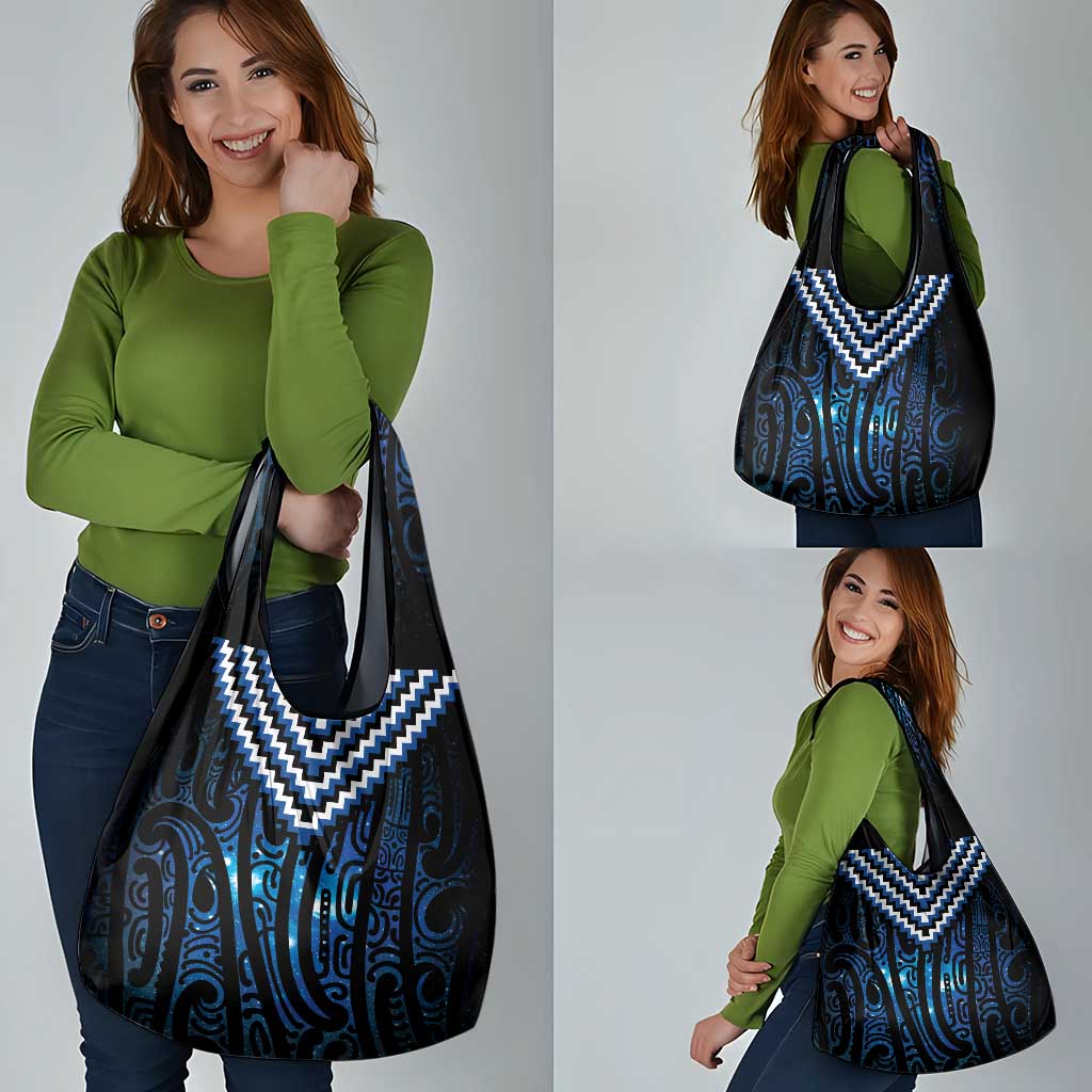 New Zealand Matariki Grocery Bag Galaxy Poutama Motifs