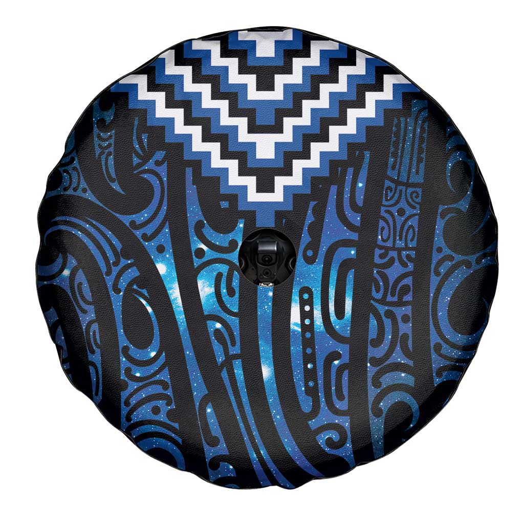 New Zealand Matariki Spare Tire Cover Galaxy Poutama Motifs LT7 - Polynesian Pride